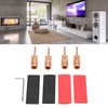 4Pcs Speaker Banana Plugs Pure Copper Male Speaker Wire Connector