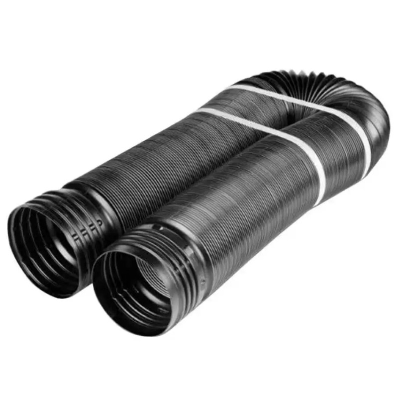 Amerimax51710 12 ft. Expands Flexible Drain 4 in. Diameter Black