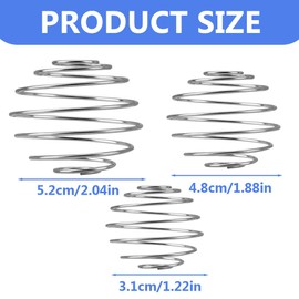 JAWUZ 6 Stück Edelstahl Protein Shaker Ball Metall Shaker Kugel Frühling Kugeltyp Blender Rostfrei für Proteinshake Mixer Flaschenmischer Sport Fitness Getränke Milchshakes Milchtee Mixer