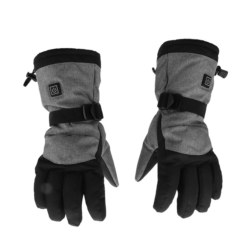 1 Pair Heated Gloves Smart Battery Powered Winter Warm Gloves