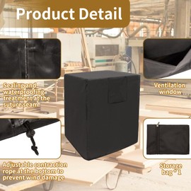 Table Saw Cover,Guard Outdoor Wood Planers Dust Waterproof Parts Tablesaw Tool Storage Accessories Effective Portable Oxford Universal Covers,Fit for Most Table Sawand Miter Saw (Black, 24*24*30)