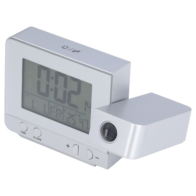 Projection Alarm Clock Backlit LED USB Charging Multifunctional Clock with