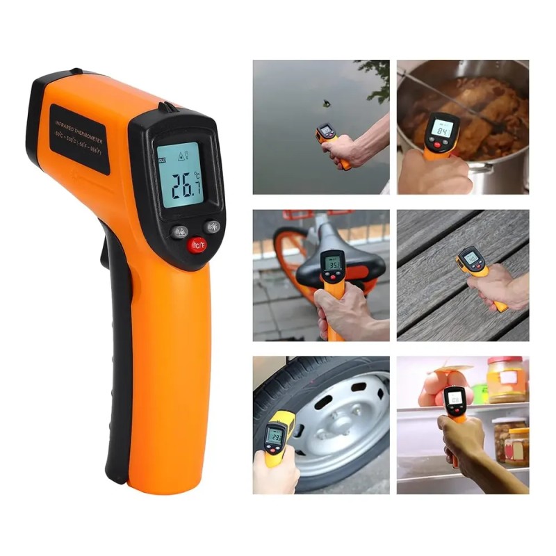 Termómetro Infrarrojo Laser Superficie Industrial Cocina