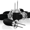 com-four® 8 x Corn Forks with 2 Stainless Steel Tines,