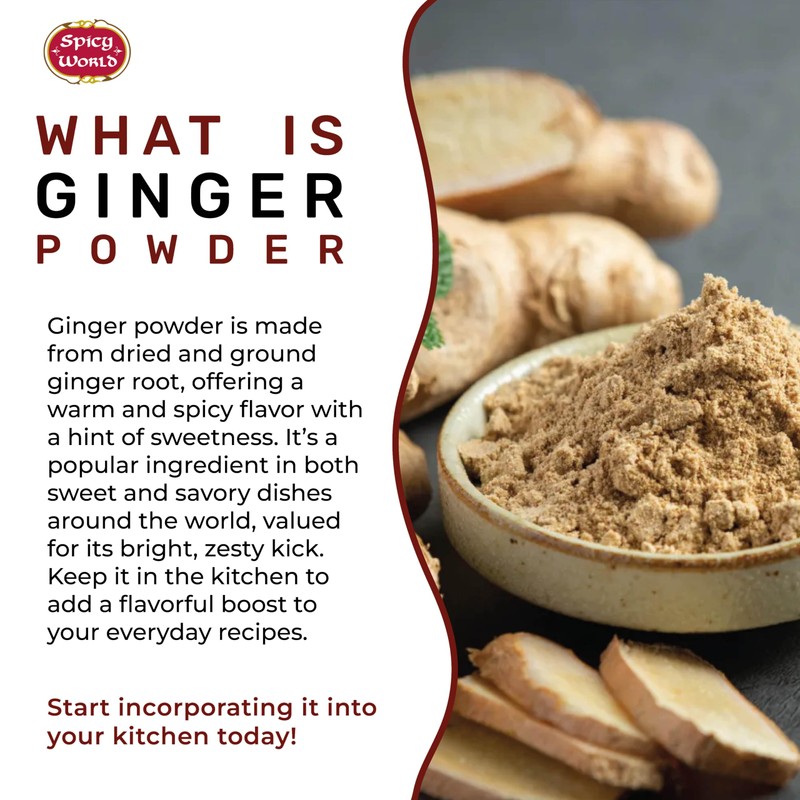Spicy World Ginger Powder 5 LB Jar – Gluten Free,