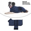 HezzLuv Microfibre Dog Bathrobe Towel Wrap Super Absorbent Dog Drying