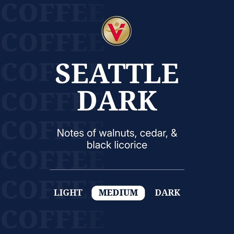 Victor Allen's Coffee Seattle Dark, Dark Roast, 80 Count, Single