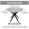 Smiry Round Picnic Tablecloth, Waterproof Elastic Fitted Table Covers for