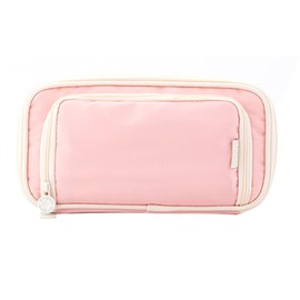 Pencil Case Large Capacity Multi Layer Portable Easy To Clean Pen Pouch Bag for School Supplies Pink