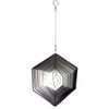 Hanging Stainless Steel Garden Wind Spinner Sun Catcher Crystal -
