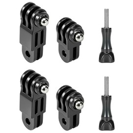 2 Pairs 90 Degree Extension Arm for Action Camera Opposite Direction Extension Adapter Resin for GoPro/OSMO Action/Insta360