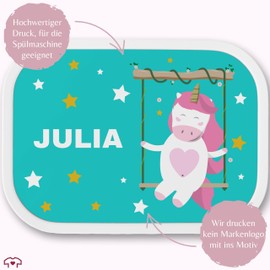 Children's Campus Lunch Box for Mepal - Unicorn Swing - 750 ml - Turquoise - Children's Lunch Boxes Nursery Lunch Box Girls School Unicorn Lunch Box for Kids School Gifts for School