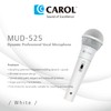 CAROL MUD-525 White XLR Wired Vocal Microphone for Karaoke –