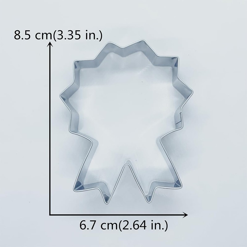 LILIAO Awards Medal Cookie Cutter, 2.6" Wide x 3.3" Tall