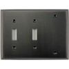 Oil Rubbed Bronze 3 Gang Combo Wall Plate - 2