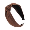 axy HR34J Cotton Headband with Knot and Stitched Line -
