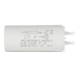 Capacitor 2.5 µF Especially for Somfy Roller Shutters Motor 6 Nm with Small Connection 2.8 mm