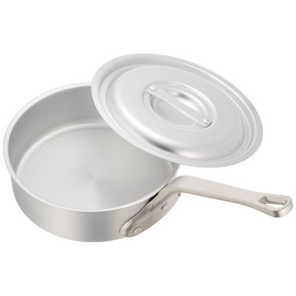 One hand shallow pan aluminum ( anodized ) ( with scale ) TKG 21cm