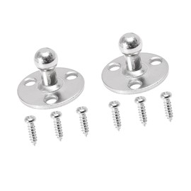 A ABSOPRO Car Ball Studs Mounting Brackets 10mm Round with Screw (Set of 2)