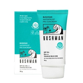 Bushman Waterproof Pro Sun Cream SPF50+ PA++++, 50g, 1 piece / 부쉬맨 워터프루프 프로 선크림 SPF50+ PA++++, 50g, 1개
