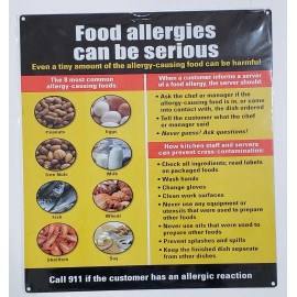 BUILDINGSIGNS.COM Food Allergies Sign (Aluminium Rust Free, Commercial USE,...-REF24-