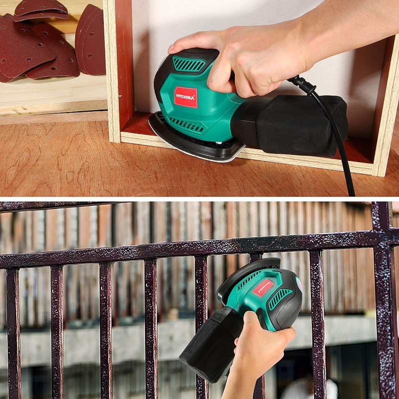 HYCHIKA Detail Sander, 14,000 OPM Compact Electric Sander Tool with