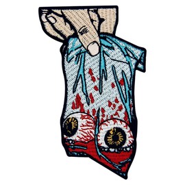 Here Are Your Eyeballs Embroidered Iron on Sew on Patch