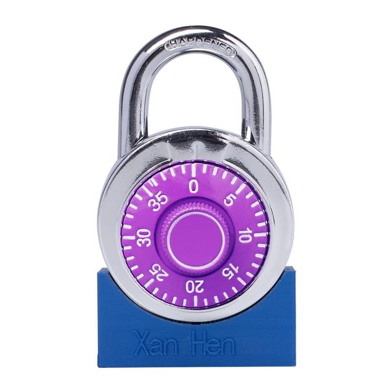 XanHen Combination Padlocks with Metal Body, Indoor Use for Gym