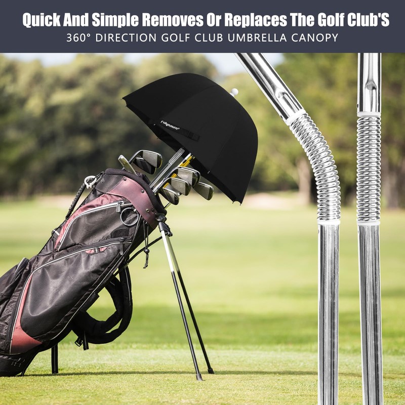 Fulynmen Golf Bag Umbrella for Club Protection - Rain Cover