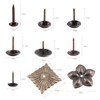 100 stück Vintage Polster Nägel Runder Großköpfiger Bronze Metall Tags