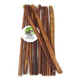 Sancho & Lola's Closet 12-inch Standard Bully Sticks for Dogs Made in USA- 20oz (10-11) Grain-Free All-Natural Dog Beef Pizzle Chews