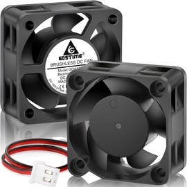 GDSTIME 2-Pack 40mm Fan 24V, Ender 3 Fan Upgrade 24 Volt Fans 4020 Dual Ball Bearing, Brushless Cooling Cooler 40x40x20mm 2 Pin