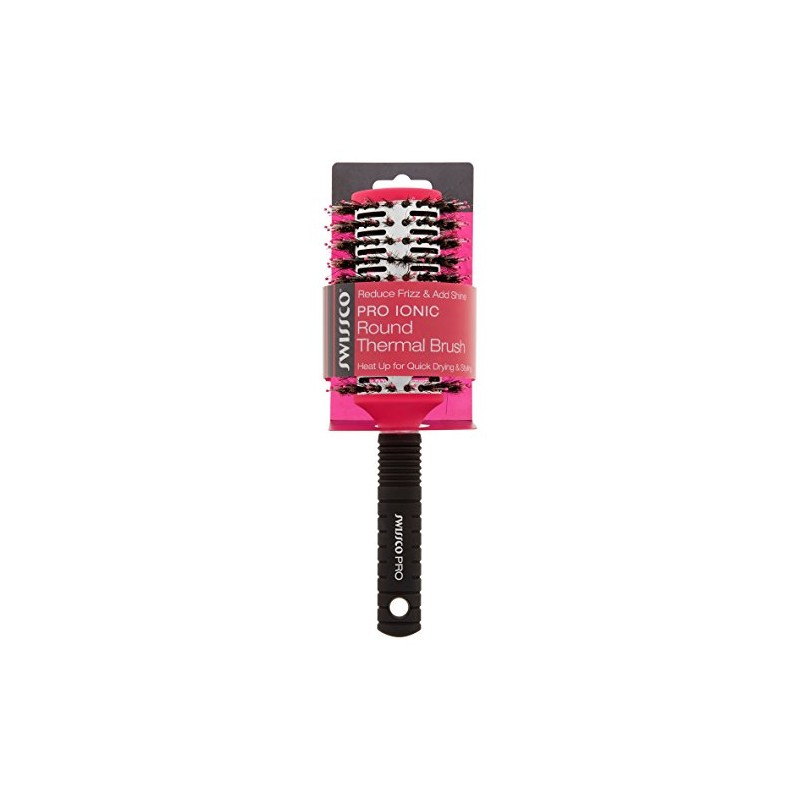 Pro Ionic Round Thermal Brush - Large Pink/Black