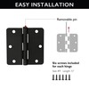 Design House 181388 1/4" Radius Steel Door Hinge Door Hardware