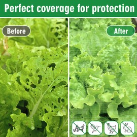 10X33Ft Garden Netting Pest Barrier, Markdang Ultra Fine Garden Mesh Netting for Garden Protection, Vegetables Flower Crops Fruit Tree Garden Netting, Insect Netting Plants Cover, Multiple Sizes