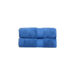 Christy Supreme Hygro 2 Hand Towels Set | Deep Sea Blue | 100% Luxury Supima Cotton | Ultra Soft | Super Absorbent | 650GSM | Plush and Long Lasting