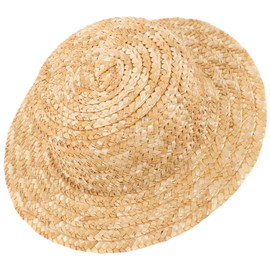 JOINPAYA Mini Straw Hats 6 Inch Dollhouse Cowboy Hats Tiny Doll Hats Miniature Knitting Hat Doll Headwear Decoration for DIY Crafts