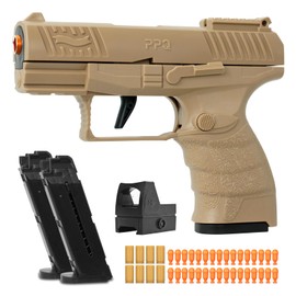 Toy Gun, Soft Bullet Toys Gun for Boys, Empty Shell Ejecting Toy Gun, Stress Shot Toy Gun with Scope, Toy Pistol for Kids Boys Girls Age 8+ (Sand)