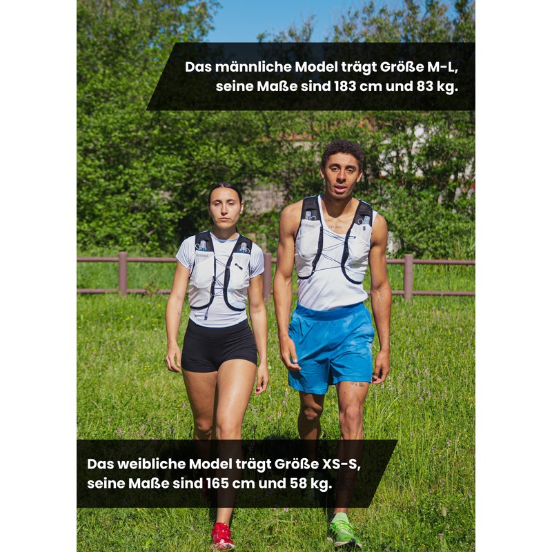 Chaleco Trail Running (White, M-L)