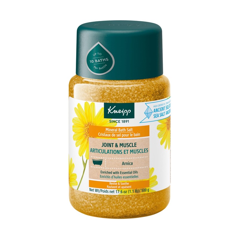 Kneipp Mineral - Sal de baño, Joint & Muscle, Arnica,