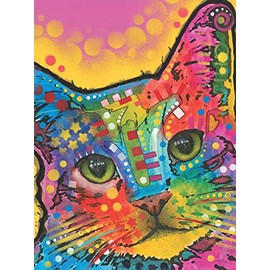 Dean Russo Tilted Head Cat Journal: Lined Journal (Quiet Fox Designs) 144 High-Quality, Acid-Free Pages for a Dream Diary or Journaling, with Vibrant Cover Art from Brooklyn Pop Artist Dean Russo