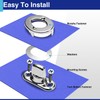 Usdrwam 10 Set Twist Lock Fasteners with Turn Button Fasteners