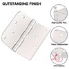 Hinges, Exterior Door Hinges Brushed Nickel 6 Pack 4 Inch