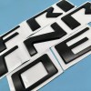 Unbranded Matte Black Raised Rear Tailgate Insert Letters for 2022-2024