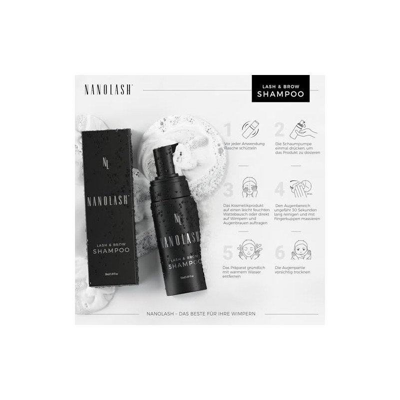 Nanolash lash & brow shampoo 50 ml