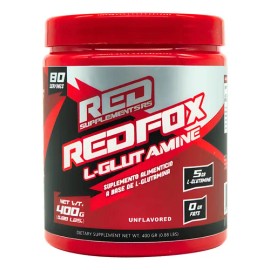 L- Glutamina 400g 5g Por Porción 80servicios Red Supplements                                                                                          