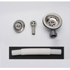 ZINGKING Kitchen Sink Waste Kit with Overflow, 114mm Stainless Steel