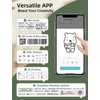 Makeid Q1 Label Maker Machine with Tape - Portable Bluetooth