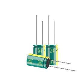JCCON 10-Pack 400V 15uF Premium Quality Low ESR Electrolytic Capacitors 10x17mm (0.4x0.67in), 400Volt 15MFD High-Frequency Caps with Superior Performance