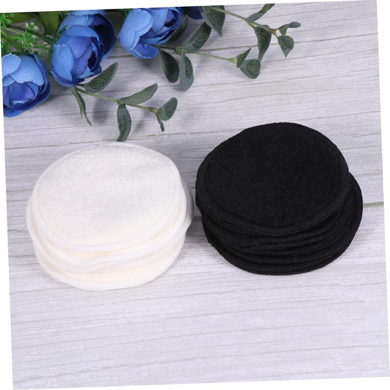 FOMIYES Luxurious 12 Pack Bamboo Makeup Pads Washable Reusable Cleaning